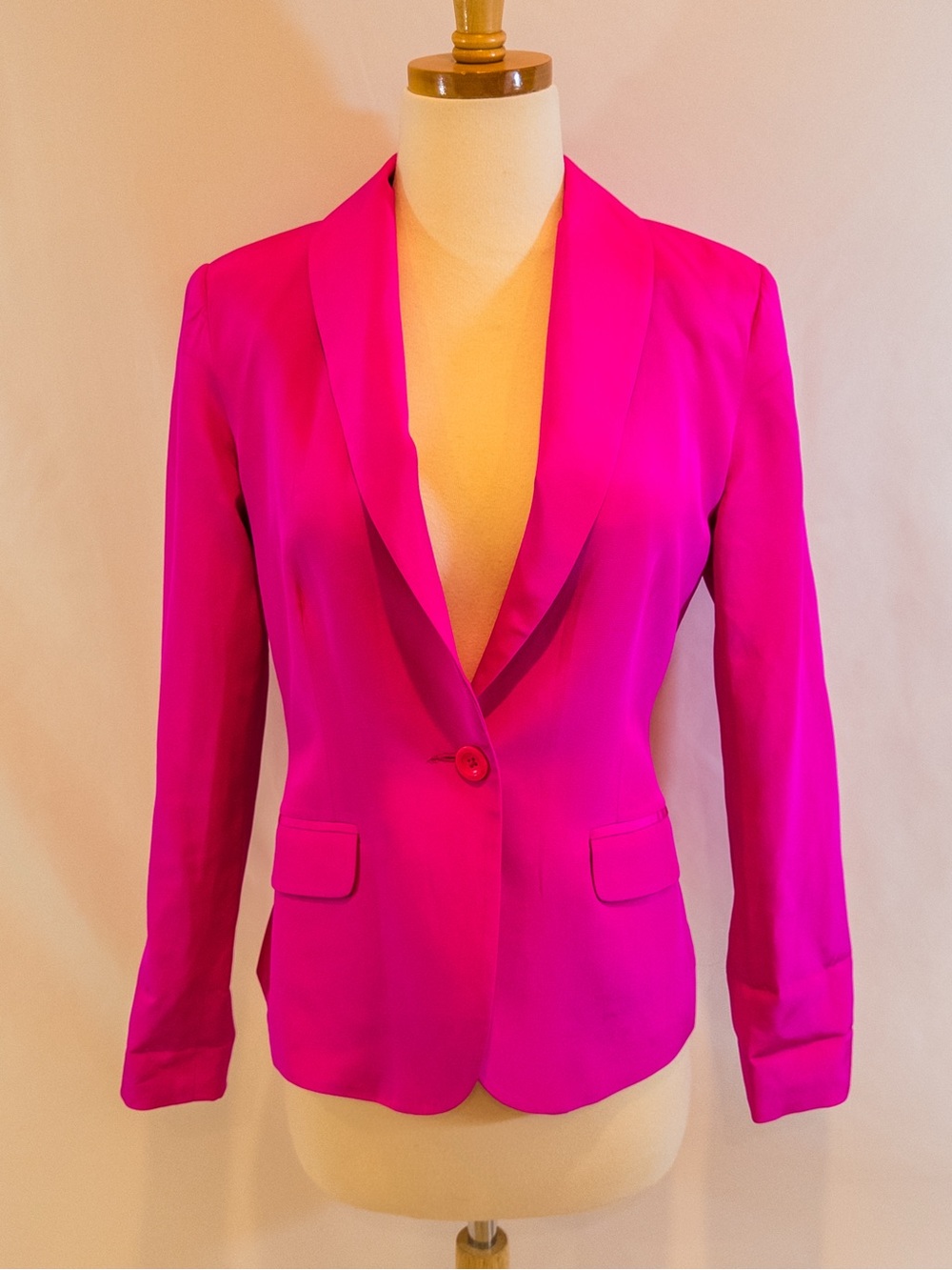 Lilly Pulitzer Hot Pink Silk Blazer - size 2